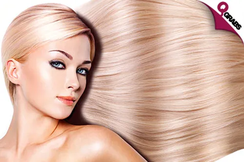 From QR150 Take Care of Your Hair with Grey Coverage OR Global Hair Color OR Highlights OR GK Hair Taming Treatment! (Up to QR2800 Value)